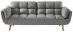 Vente-unique Schlafsofa Loeline Grau 215 cm