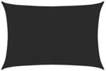vidaXL Sonnensegel 160 g/m&sup2; Schwarz 5x6 m HDPE 311741