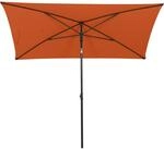 Siena Garden Marktschirm City 210 cm x 140 cm Terra mit Neigungsfunktion