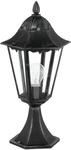 Eglo Sockelleuchte Navedo 1-flammig 47 cm x 23 cm Schwarz-Silber