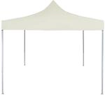 vidaXL Profi-Partyzelt Faltbar 2x2 m Stahl Creme
