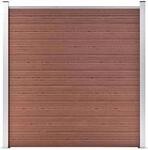 vidaXL Gartenzaun WPC 180&times;186 cm Braun 49066
