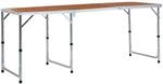vidaXL Klappbarer Campingtisch Aluminium 180 x 60 cm 48174