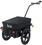 HOMCOM Fahrradanh&auml;nger Stahl Oxford-Gewebe Schwarz 144 x 59 x 80 cm