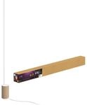 Philips Hue Smart-LED-Stehleuchte Signe Gradient Farbverlauf Wei&szlig;-Holzoptik