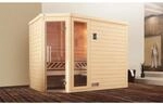 Weka Massivholzsauna Turku 3 o. Ofen Glast&uuml;r/Fenster