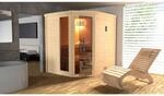 Weka Massivholzsauna Turku 1 Sparset 7,5 kW OS Glast&uuml;r/Fenster