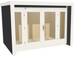Weka Holz-Gartenhaus Flachdach Lasiert 305 cm x 316 cm