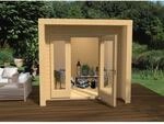Weka Holz-Gartenhaus Flachdach Unbehandelt 245 cm x 250 cm