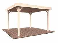 Palmako Holz-Pavillon Lucy klar imprägniert 349 cm x 349 cm ohne Fußboden