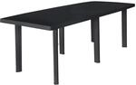 vidaXL Gartentisch Anthrazit 216x90x72 cm Kunststoff 45597