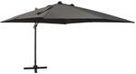 vidaXL Ampelschirm mit LED-Beleuchtung 300 cm Anthrazit 312346