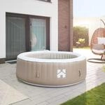 Home Deluxe Outdoor Whirlpool SPLASH f&uuml;r bis zu 6 Personen Beige inkl....