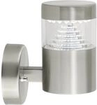 Brilliant LED-Au&szlig;en-Wandlampe Avon Edelstahloptik 20 cm x 17,5 cm