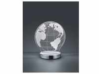 Reality LED Tischleuchte Globe 20 cm x 17,5 cm x 12 cm Chrom