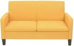 vidaXL 2-Sitzersofa 135 x 65 x76 cm Gelb