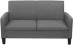 vidaXL 2-Sitzersofa 135 x 65 x76 cm Dunkelgrau
