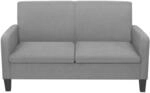 vidaXL 2-Sitzersofa 135 x 65 x76 cm Hellgrau