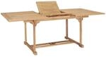 vidaXL Garten-Ausziehtisch 150-200x100x75 cm Massivholz Teak 44674
