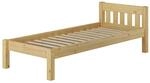 Erst-Holz Sch&ouml;nes Einzelbett 100 x 200 cm Futonbett Holzbett Kiefer Massiv...