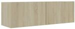 vidaXL TV-Schrank Sonoma-Eiche 100x30x30 cm Holzwerkstoff