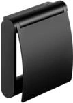 Keuco Toilettenpapierhalter Plan Black Selection mit Deckel Schwarz-matt
