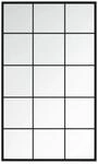 vidaXL Wandspiegel Schwarz 100x60 cm Metall 342209