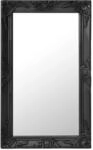vidaXL Wandspiegel im Barock-Stil 50x80 cm Schwarz 320323