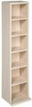 Tectake Cd Dvd Regal Juliane In Holzoptik 6 F&auml;cher 20 x 21 x 90 cm Buche