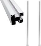 vidaXL Zaunpfosten 2 Stk Aluminium 185 cm 49076
