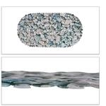 Relaxdays Badewannenmatte PVC Natur Steinoptik Rutschfest 68 cm x 36 cm x 0,5 cm 0,49