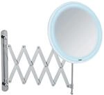 Wenko LED Teleskop-Wandspiegel Barona 20 cm x 55 cm x 34 cm Silver-Chrome