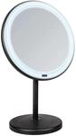 Wenko LED Stand-Kosmetikspiegel Onno 13,5 cm x 20 cm x 34 cm Schwarz