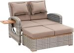 Greemotion Gartensofa Bahia Style 2-tlg.Taupe FSC&reg;