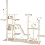 Tectake Kratzbaum Snooky 234 Bis 261 cm Sisal 218 x 70 x 261 cm Beige