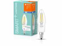 Ledvance Smart+ Bluetooth LED-Lampe klassische Kerzenform Filament klar E14/4W