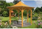 Skan Holz Pavillon Versailles Leimholz 418 cm x 360 cm Eiche hell
