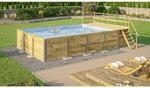 Weka Massivholzpool 595 Gr.2 490 x 644 x 203 cm Blau Mosaik