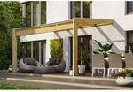Skan Holz Terrassen&uuml;berdachung Novara 450 cm x 309 cm unbehandelt