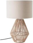 Brilliant Tischleuchte Laraine 53 cm hoch Beige-Wei&szlig;