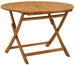 vidaXL Klappbarer Gartentisch 110 cm Massivholz Akazie 316844