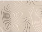Bricoflor 3D Tapete Grafisch Beige Vliestapete F&uuml;r B&uuml;ro Und Schlafzimmer