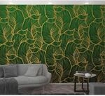 Marburg Vliestapete Floral Blattmuster Gr&uuml;n-Gelb 270 cm x 159 cm FSC&reg;