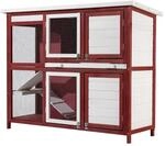 Wiltec Kaninchenstall 1175X410X1000Mm Hasenstall Kaninchenk&auml;fig Hasenk&auml;fig Holz