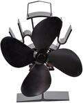 Firefix Kaminofen-Ventilator stromlos Schwarz