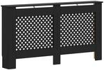 vidaXL Heizk&ouml;rperverkleidung Schwarz 152x19x81,5 cm MDF 288195