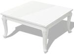 vidaXL Couchtisch 80x80x42 cm Hochglanz-Wei&szlig; 243379
