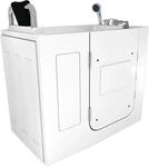 AquaVapore Sitzbadewanne Senioren Wanne Sitzwanne mit T&uuml;r S08-C-L 110x68cm