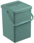 Rotho Bio-Komposteimer mit Aktivkohle 9, Mistletoe Green