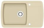 vidaXL Granitsp&uuml;le Einzelbecken Beige 144852